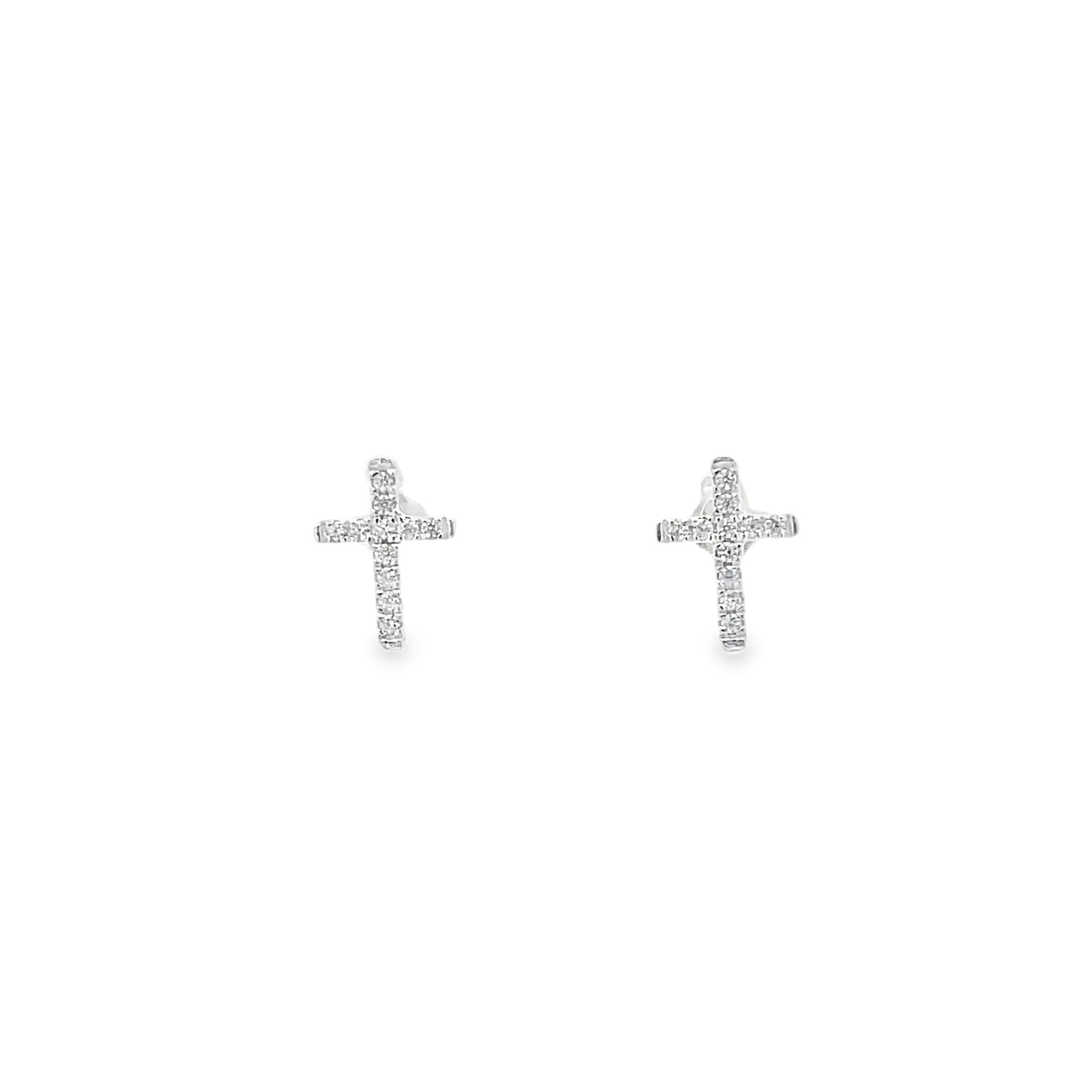 925 Silver Cross Stud Earrings